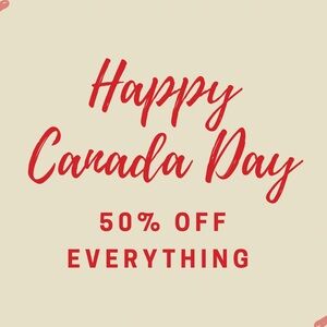 Like and share this post to be invited to my Canada Day Sale